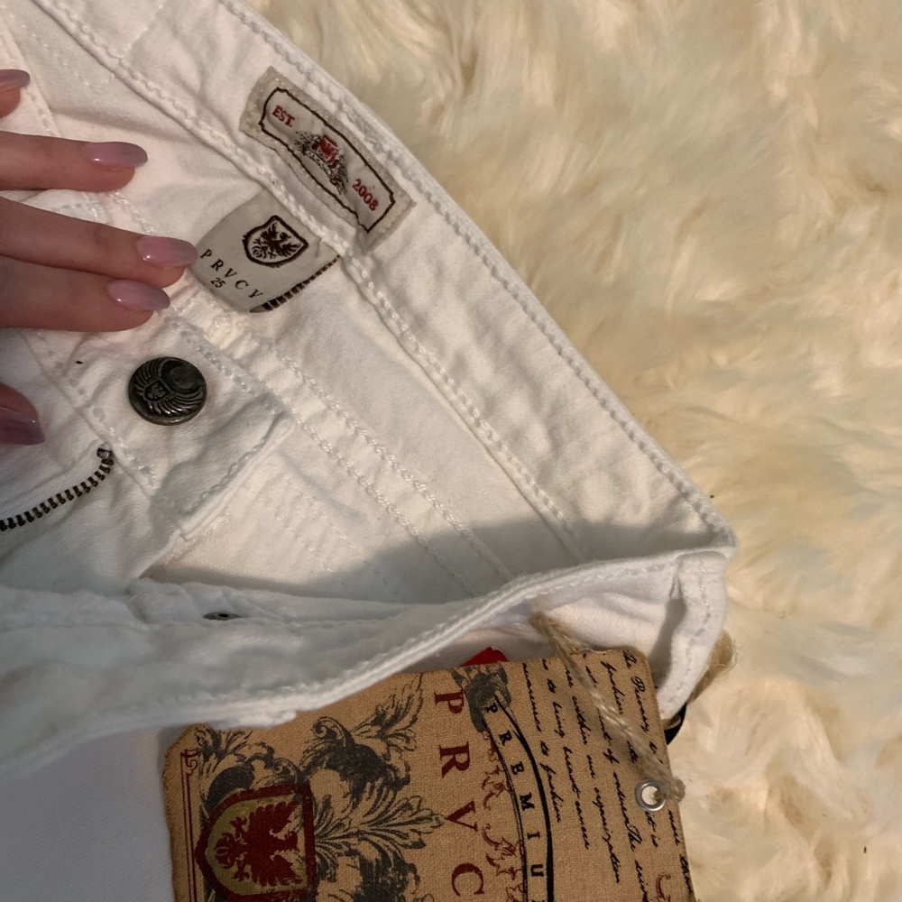 PRVCY Premium Denim Malibu Hills White Bootcut